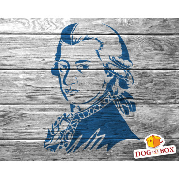 Mozart stencil - Reusable classical music stencil for wall decoration, wall painting, wood signs and house decor