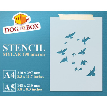 Stencil per uccelli volanti...