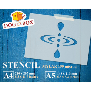 Mindfulness symbol stencil - Zen, meditation and yoga stencil.