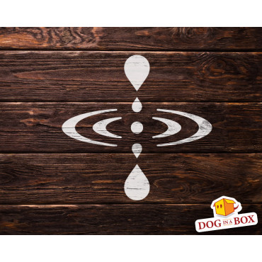 Mindfulness symbol stencil - Zen, meditation and yoga stencil.