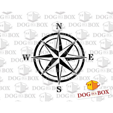 Compass stencil n.1 - Wind Rose stencil for wall painting, wood sings, fabrics decor. Reusable and durable.