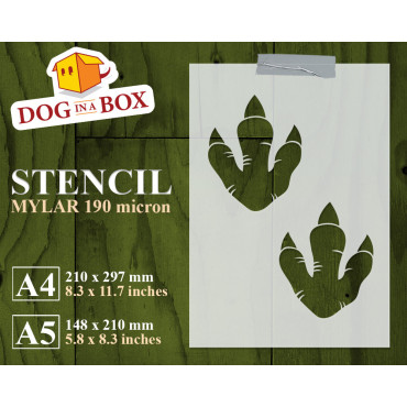 Dinosaur Pawprints stencil...