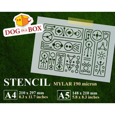 Alien Symbols Schablone Nr....