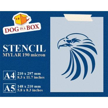 Eagle stencil n.2 - Reusable America stencil for wood signs, flags or fabrics.