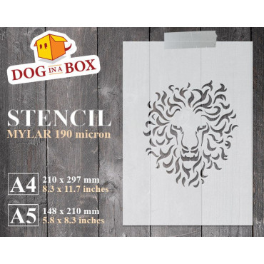 Stencil Leone tribale n.1 -...