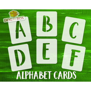 Alphabet stencils font n.15 - Uppercase. Individual letters A to Z, single letter stencils