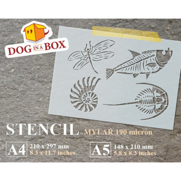 Fossils stencil -...
