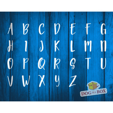 Alphabet stencils font n.18 - Uppercase. Individual letters A to Z, single letter stencils