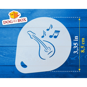 Pochoir de Naples (lot de 3) Pochoir décor cappuccino et café cacao en poudre. Napoli - pochoirs Italie