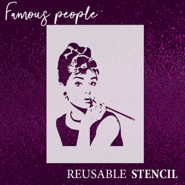 Stencil Audrey Hepburn -...