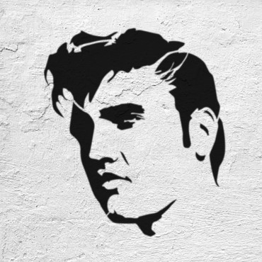 Elvis stencil n.2 - Reusable music stencil for wall decoration, wall painting, wood signs and house decor
