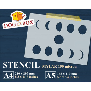 Mondphasenschablone -...