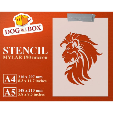 Stencil Leone tribale n.2 -...