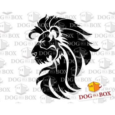 Tribal Lion stencil n.2 - Reusable Lion stencil for wood signs, walls or fabrics.