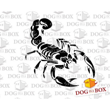 Scorpion stencil n.1 - Reusable scorpio stencil for wood signs, walls or fabrics.