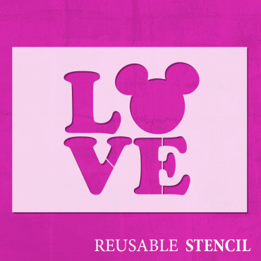 Stencil Topolino Love n.2 -...
