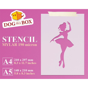 Stencil ballerina n. 4 -...