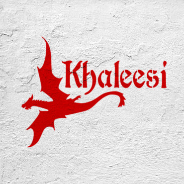 TV series Dragon stencil n.1 - Fantasy stencil for geek and nerd decor. Reusable tv series stencil