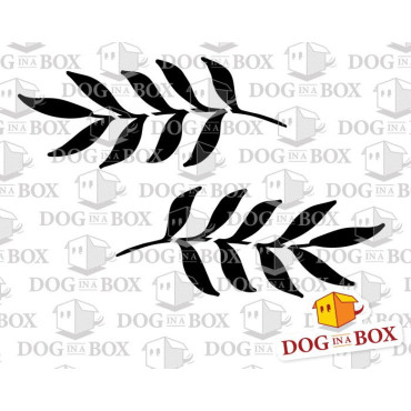 Leaves stencil n.1 - Reusable leaves stencil for wall decor