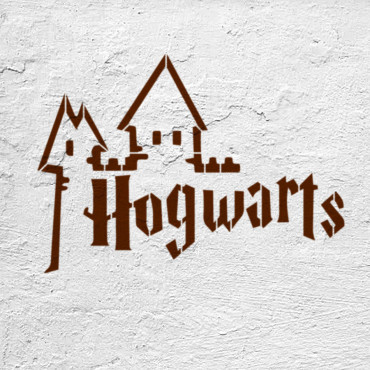 Harry Potter stencil n.7 - Magic school stencil for nursery decor and geek clubs