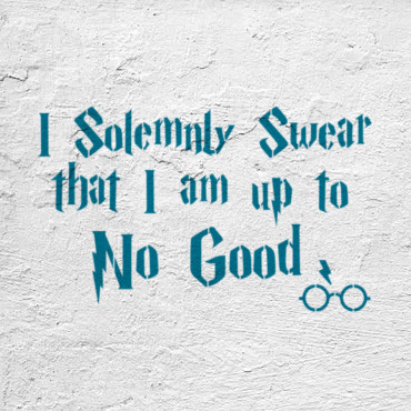 Harry Potter stencil n.10 - Funny spell stencil for nursery decor and nerd clubs