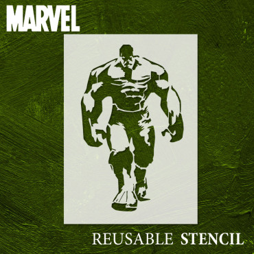 Hulk stencil n.1 - Marvel Avengers Reusable movies and comics stencil. Geek and nerd stencil.