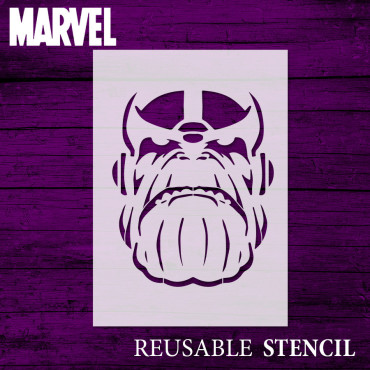 Thanos stencil n.1 - Marvel Avengers Reusable movies and comics stencil. Geek and nerd stencil.