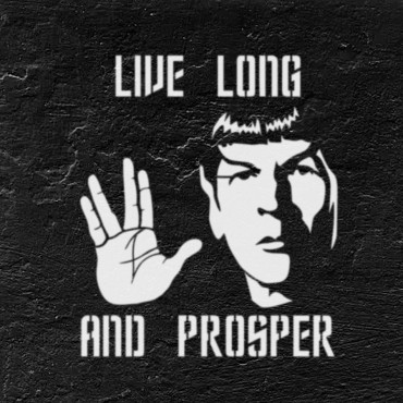 Star Trek stencil n.4 - Spock Reusable starship stencil for painting. Sci-Fi tv-series stencil