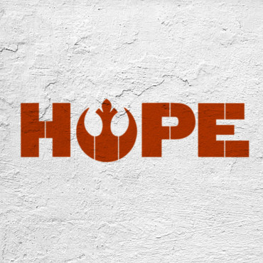 Star Wars stencil n.14 - Resistance stencil. Movie wall decoration.