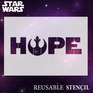 Star Wars stencil n.14 - Resistance stencil. Movie wall decoration.
