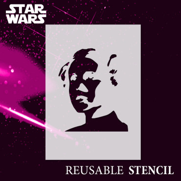 Star Wars stencil n.18 - Movie Princess Leia stencil.