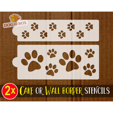 Stencil orme di cane per...