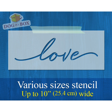 Stencil "love" - Stencil...