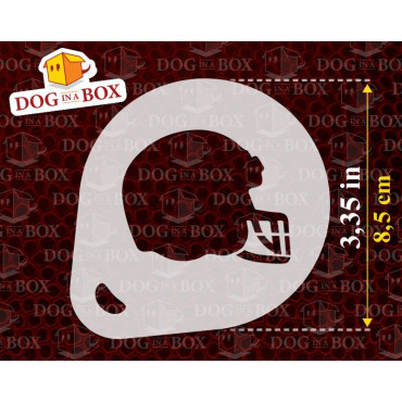 Football stencils (set of 3) Cappuccino and Coffee cocoa powder decor stencil - Face Painting stencils