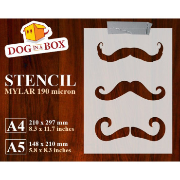 Mustaches stencil n.1 -...