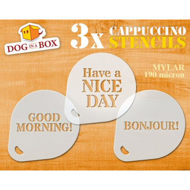 Pochoirs bonjour (lot de 3)...