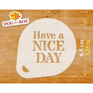 Pochoirs bonjour (lot de 3) pochoir de décoration de poudre de cacao Cappuccino et café - pochoirs de peinture de visage