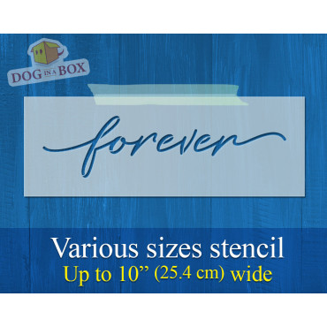 Forever stencil - Reusable stencil for home decor. Motivational words stencil for wall painting