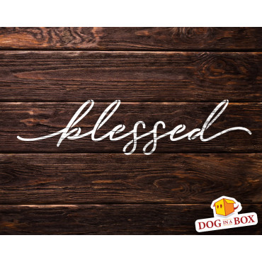 Stencil "Blessed" - Stencil riutilizzabile per la decorazione domestica. Stencil motivazionale per la pittura murale