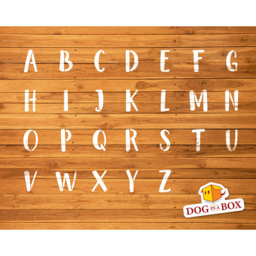 Alphabet stencil n.15 - Uppercase letters stencil. Font stencil for wood signs, wedding stencils or custom words.