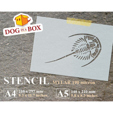 Fossil Trilobite stencil -...