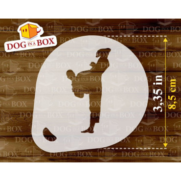 Stencil di Karate e Kung Fu (set di 3) - Stencil per dolci, cappuccini o truccabimbi