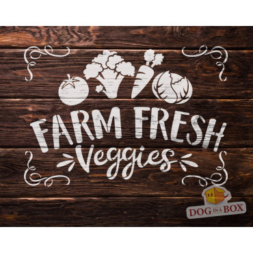 Farm Fresh Veggies stencil n.2 - Reusable farm stencil for wood signs, fabrics, bags, sacks and walls