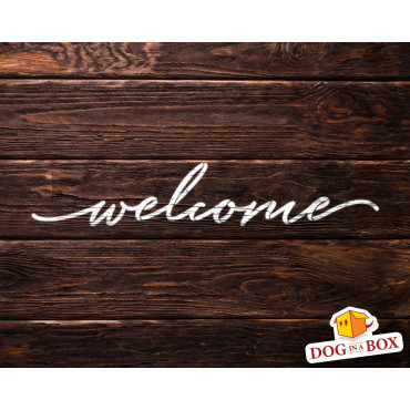 Welcome stencil - Reusable stencil for home or shop decor. Hello stencil for wall painting