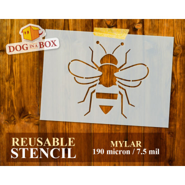 Bee stencil n.1 - Reusable...