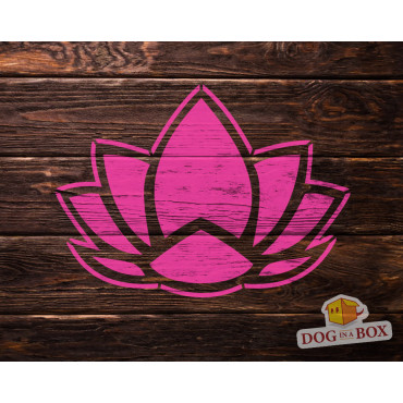 Lotus flower stencil n.3 - Reusable lotus stencil for cake, wedding cakes, wall decors and wood signs