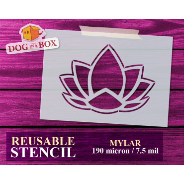 Pochoir fleur de lotus n.3...