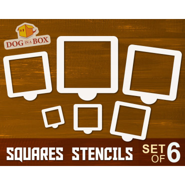 Stencil quadrati - Set di 6...
