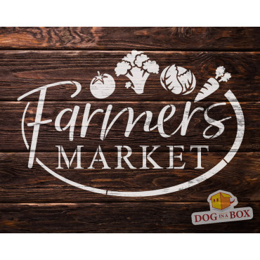 Farmers Market stencil n.1 - Reusable farm stencil for wood signs, walls or fabrics.