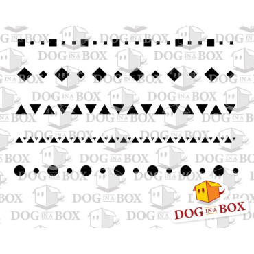 Pattern stencil n.15 - Reusable separators stencil, seamless geometric pattern for walls and fabrics